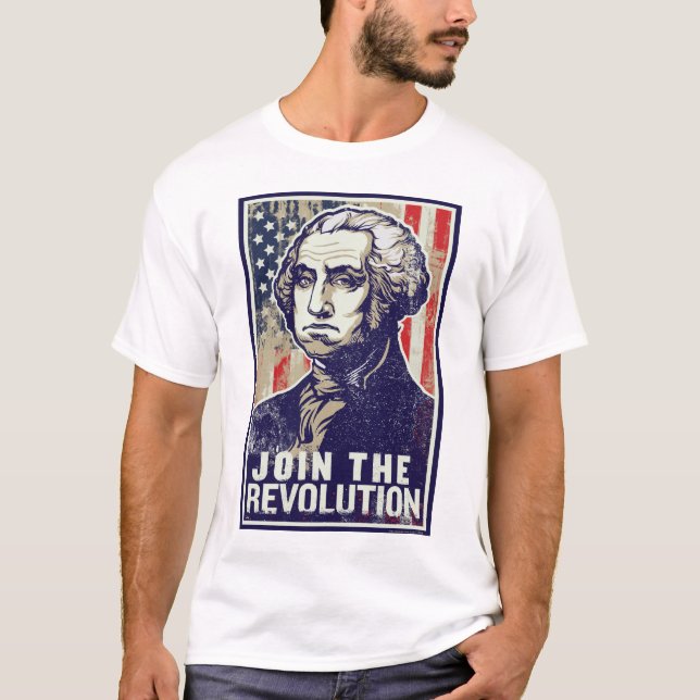T-shirt Révolution de George Washington (Devant)