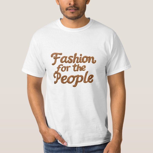 T-shirt Révolution de la mode : Pour le design du peuple (Devant)