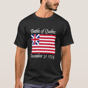 T-shirt Révolution drapeau de la ville de Québec Guerre Dé