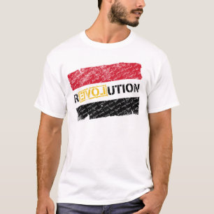 T-shirt Révolution égyptienne (la grunge se fanent)