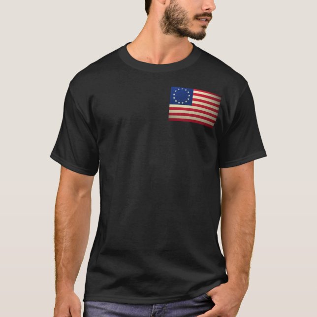 T-shirt révolutionnaire-guerre-drapeau (Devant)