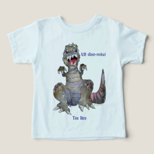 T-Shirt Rex Cartoon Dinosaur T - Shirt