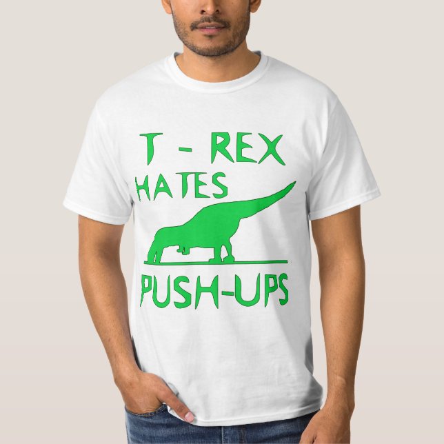 T-shirt REX de T DÉTESTE la conception drôle de Dino de (Devant)