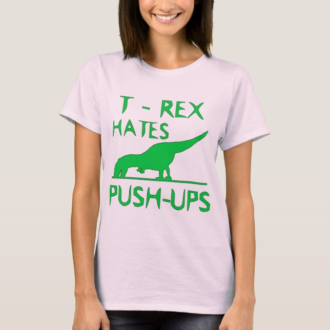 T-shirt REX de T DÉTESTE la conception drôle de Dino de (Devant)