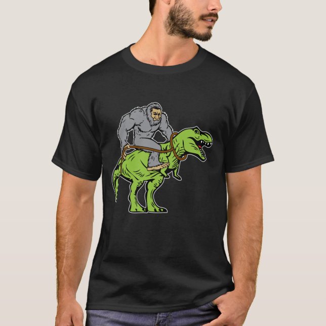 T-shirt Rex du dinosaure T d'équitation de Bigfoot (Devant)