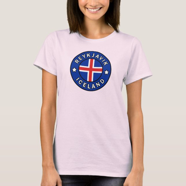 T-shirt Reykjavik Islande (Devant)