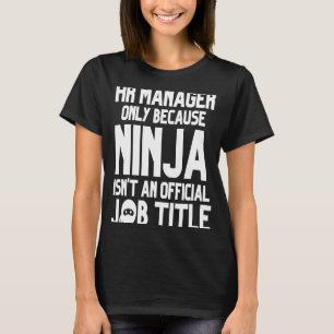 T-shirt RH Ressources humaines Gestionnaire des RH Titre d
