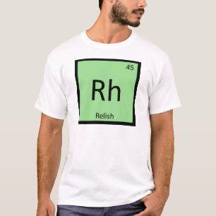T-shirt Rh - Tableau périodique de la chimie des sédiments