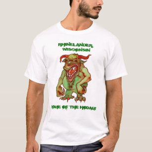 T-SHIRT ~ RHINELANDER LE WISCONSIN DE CHEMISES DE ~ DE