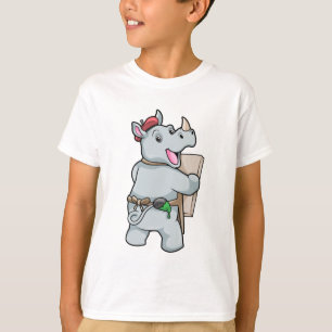 T-shirt Rhino à la peinture avec des couleurs