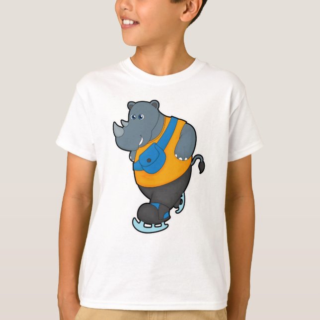 T-shirt Rhino at Ice patinage avec Sling bag (Devant)
