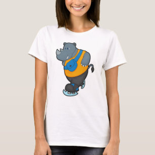 T-shirt Rhino at Ice patinage avec Sling bag