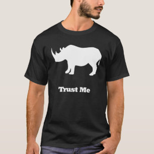 T-shirt Rhino blanc