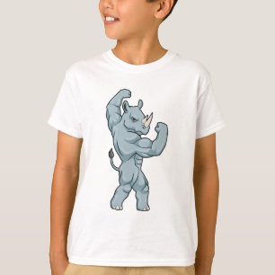 T-shirt Rhino comme Bodybuilder extrême