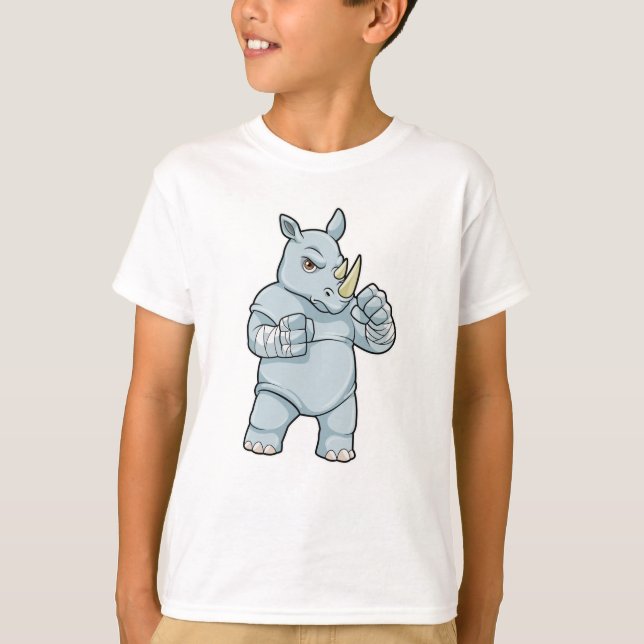 T-shirt Rhino en boîte à Boxer (Devant)