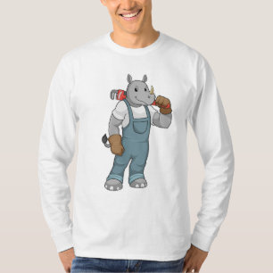 T-shirt Rhino en Handyman avec Pince à pompe à eau