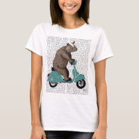 Rhino sur cyclomoteur