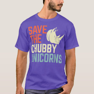 T-shirt Rhino vintage Sauvez les licornes de Chubby
