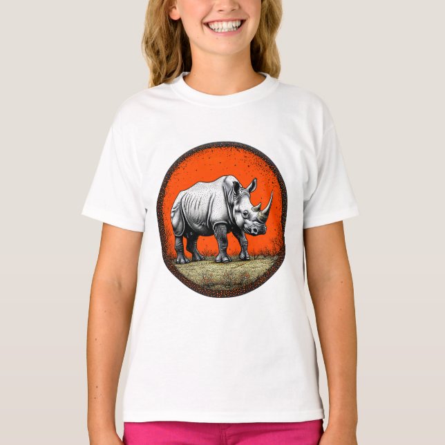 T-shirt Rhinocéros (Devant)