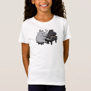 T-Shirt Rhinocéros jouant du piano