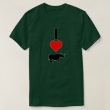 Rhinoceros Lover "I Love (Heart Rhinos)" Animal