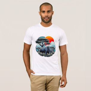 T-SHIRT RHINOCEROS NOIR 7