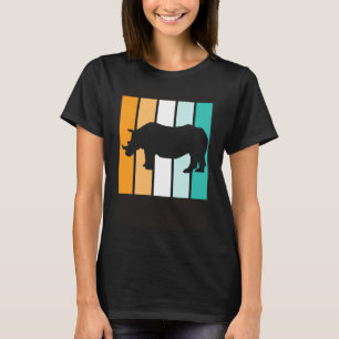 T-shirt Rhinoceros Rhino Retro Rhinoceros