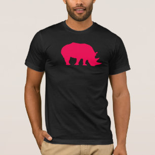 T-shirt Rhinocéros rose