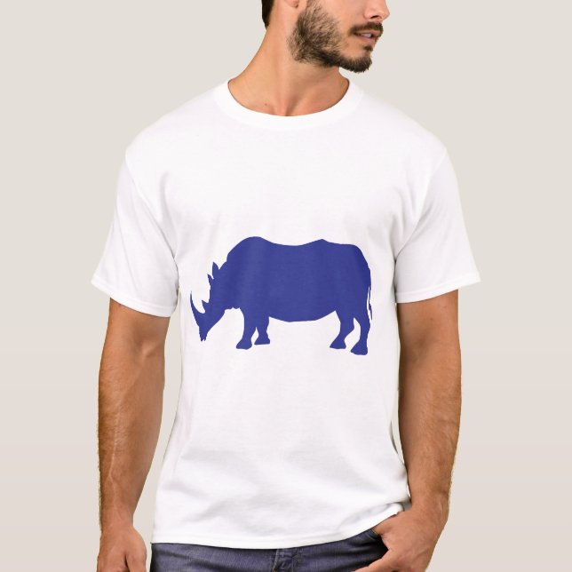 T-shirt Rhinoceros Silhouette (Devant)