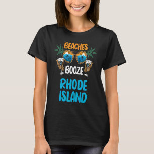 T-shirt Rhode Island Beaches Vacances Fête Correspondance