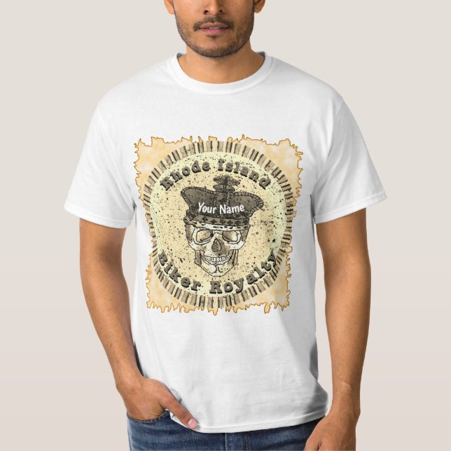 T-shirt Rhode Island Biker  (Devant)