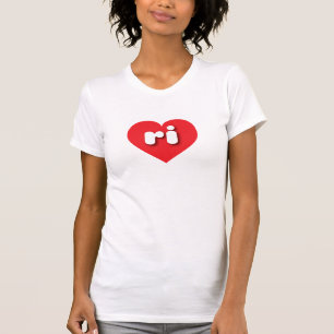 T-shirt Rhode Island coeur rouge - I love ri