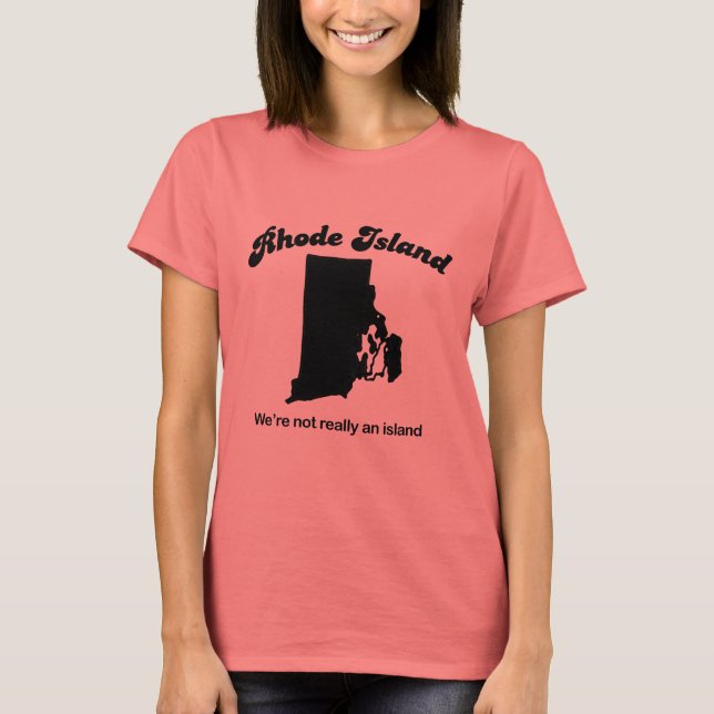 T-shirt Rhode Island - Nous ne sommes pas une île (Devant)