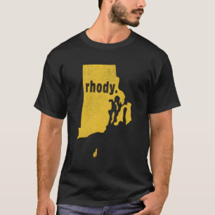 T-shirt Rhode Island Pseudo Rhody Distorsion