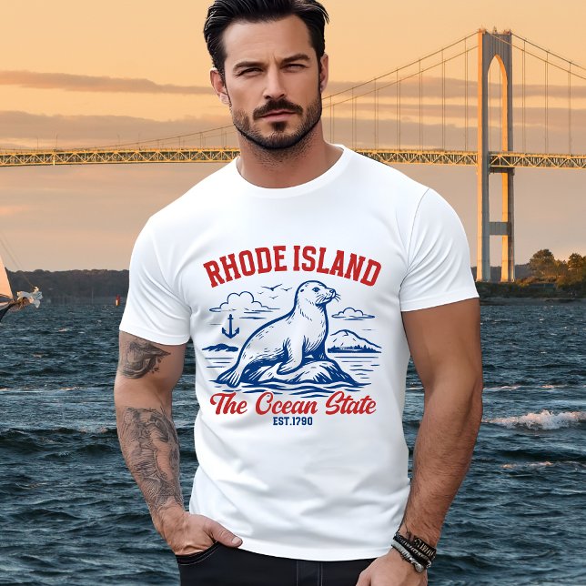 T-shirt Rhode Island the Ocean State (Créateur téléchargé)