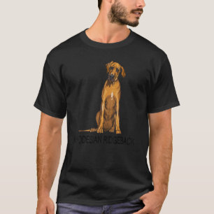 T-shirt Rhodesian Ridgeback, chien fou