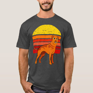 T-shirt Rhodesian Ridgeback Chien Retro