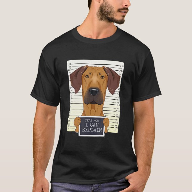 T-shirt Rhodesian Ridgeback Maman I Rhodesian Ridgebac (Devant)