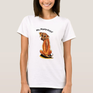 T-shirt Rhodesian Ridgeback manoeuvrent
