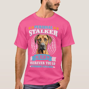T-shirt Rhodesian Ridgeback STALKER PERSONNEL JE SUIVRAI F