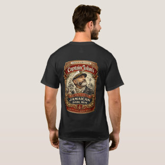 T-shirt - Rhum noir jamaïcain premium Captain John