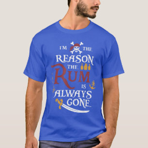 T-shirt Rhum Pirate Imhe Reasonhe est Toujours Parti famil