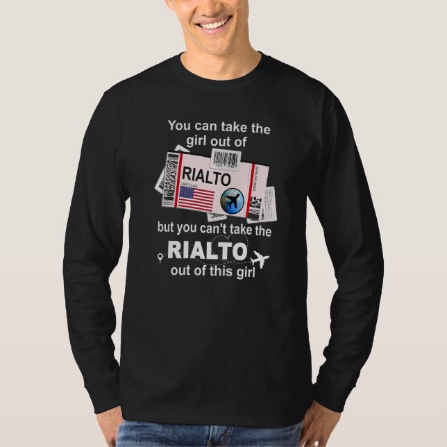 T-shirt Rialto Boarding Pass  Rialto Girl (Devant)