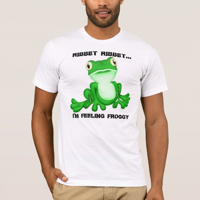 T-shirt Ribbet... Je me sens Froggy (Devant)
