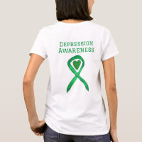 Ribbon de sensibilisation à la dépression Coeur ve