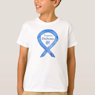 T-shirt Ribbon de sensibilisation au diabète, chemises d'a