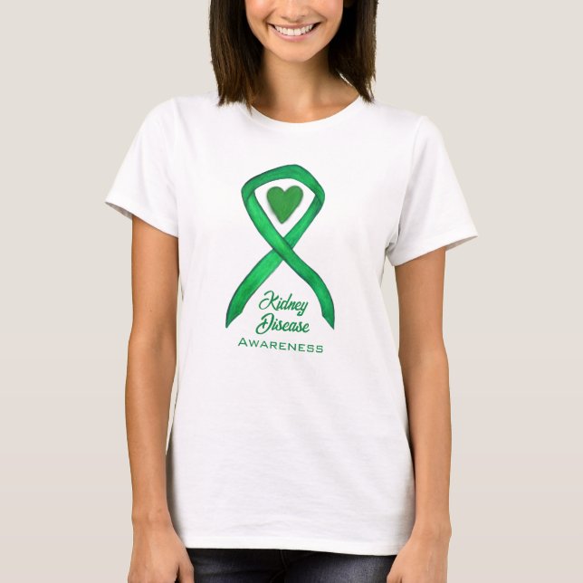 T-shirt Ribbon de sensibilisation aux maladies du rein, ch (Devant)