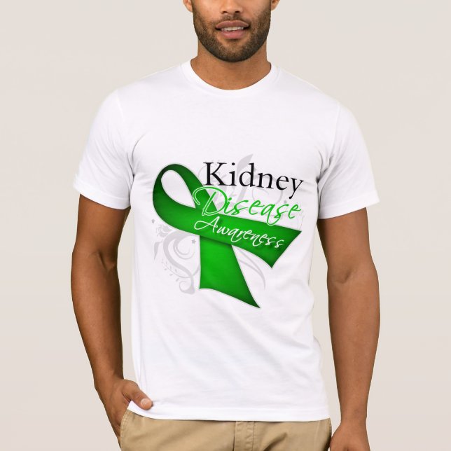 T-shirt Ribbon de sensibilisation aux maladies rénales (Devant)