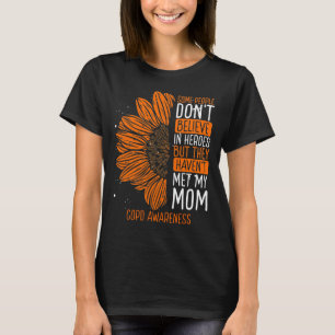 T-shirt Ribbon de sensibilisation de la MPOC Maman guerriè