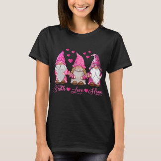 T-shirt Ribbon Gnomes mignons N'abandonnez jamais le cance